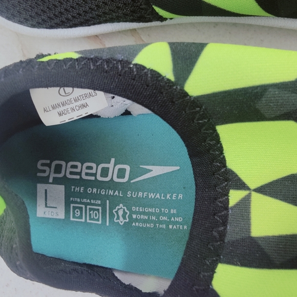 Speedo Toddler Kids' Original SurfWalker Beach Booties Water Shoes, Sz L (9-10) - Picture 7 of 13